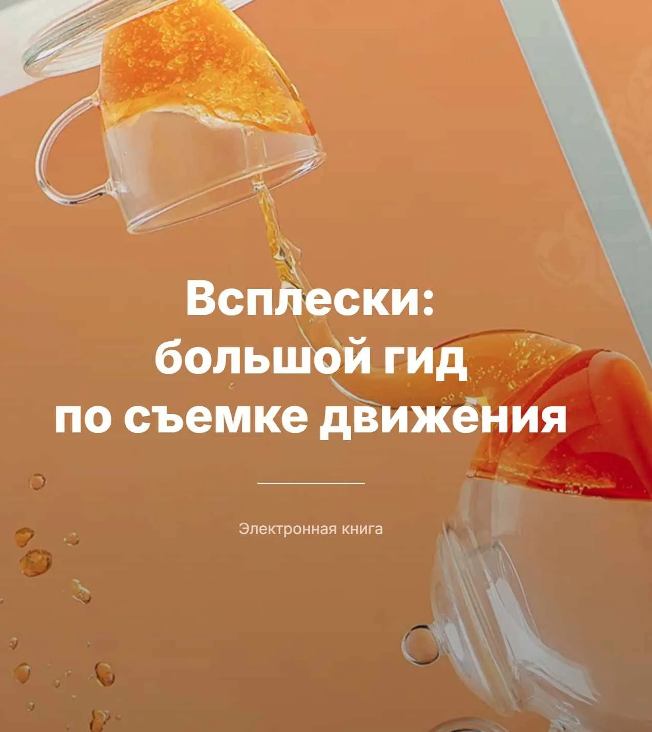 Всплески: большой гид по съемке движения (Дина Беленко)
