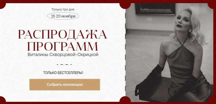 Черная пятница 2023. Мягкая сила + Денег достаточно + Картина будущего (Виталина Скворцова-Охрицкая)