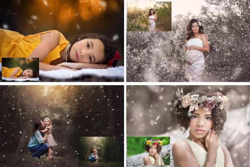 [Summerana] Из лета в зиму фотошоп экшены и кисти / WinterizeMe - Photoshop Action and Brush Collection