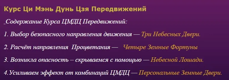 Ци Мэнь Дунь Цзя Передвижений (Татьяна Гарт)