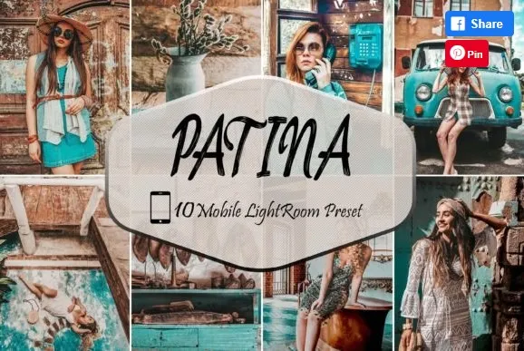 [Creativefabrica] 10 Mobile Lightroom Presets, Patina