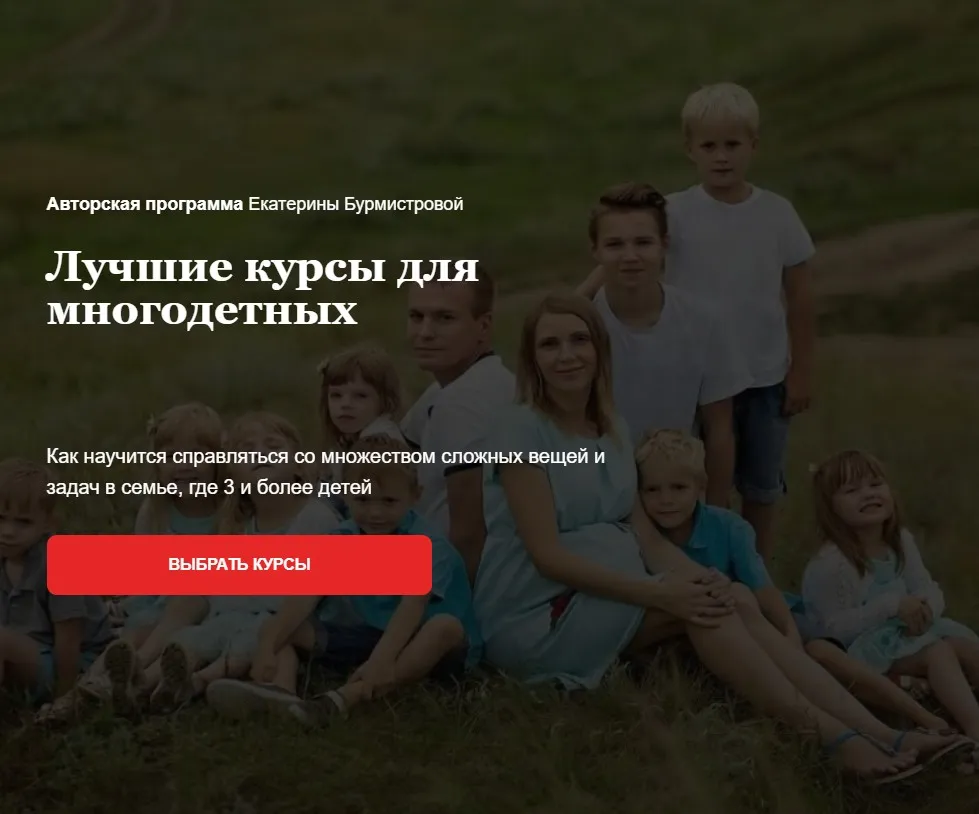 Лучшие курсы для многодетных (Екатерина Бурмистрова)