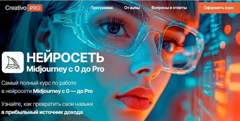 [CreativoPro] Нейросеть Midjourney с 0 до Pro  (Оксана Решетнёва)
