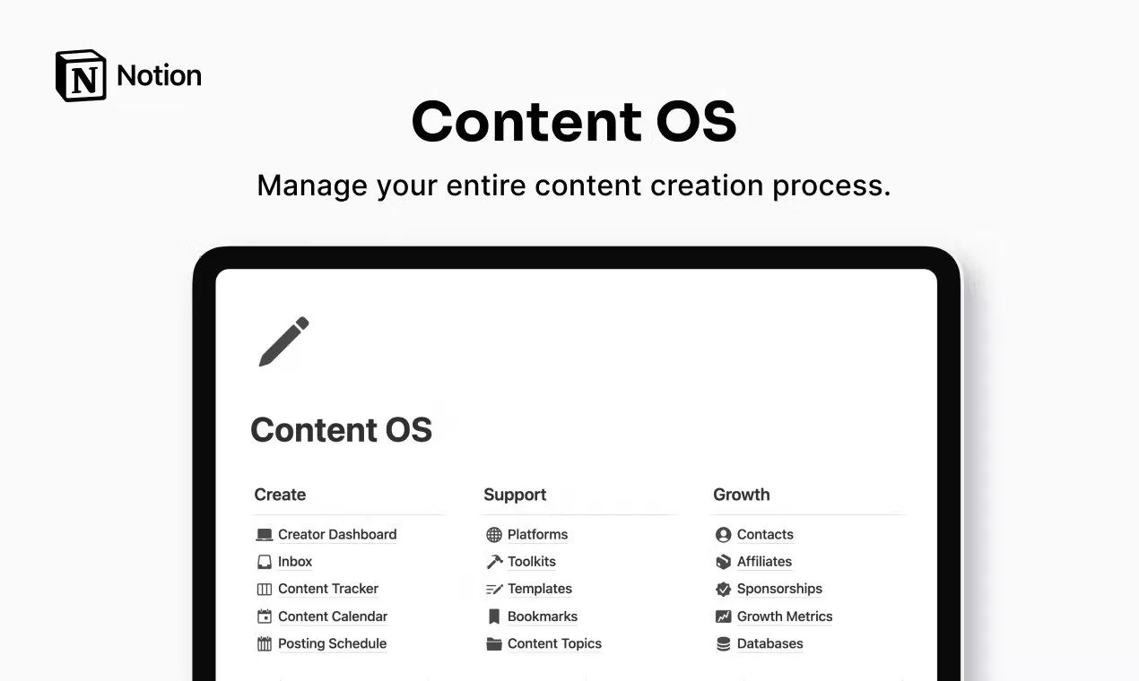 [Notion] Content Operating System (Easlo)