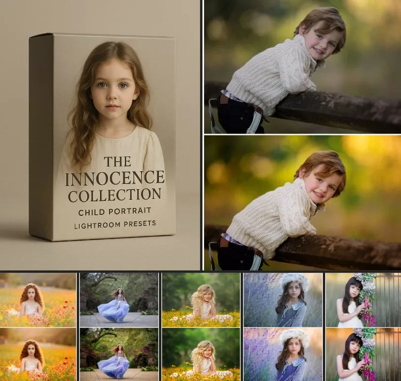 Пресеты - The Innocence Collection Child Portrait Lightroom Presets 2016 (Greater Gatsby)