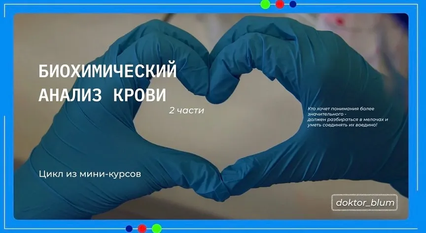 Биохимический анализ крови. Часть 1 (Юлия Блюм)