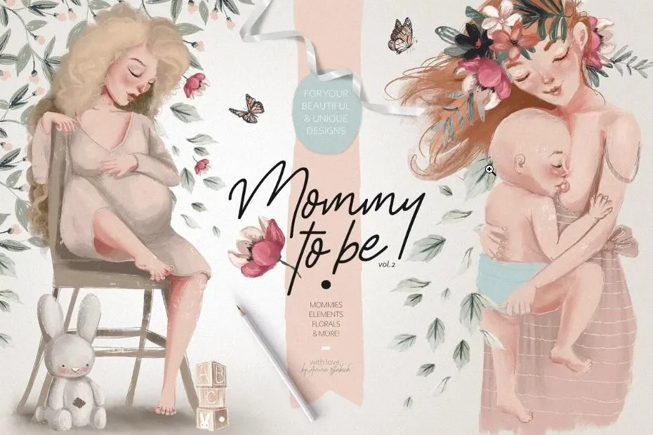 [Сreativemarket] Mommy To Be Vol.2 (Анна Бабич)