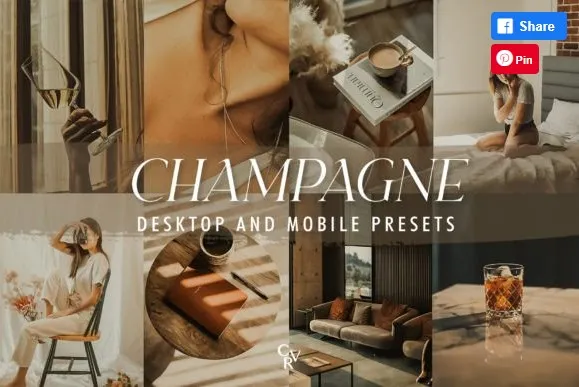 [Creativefabrica] 10 Champagne Lightroom Presets