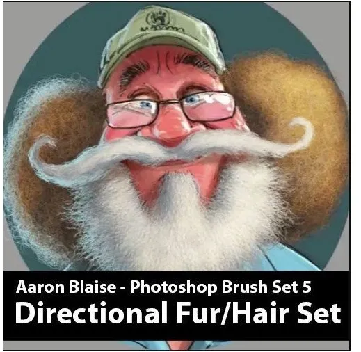 Кисти для фотошоп. Мех / Custom Photoshop Brushes. Set 5 (Directional Fur Brushes) (Аарон Блейз)