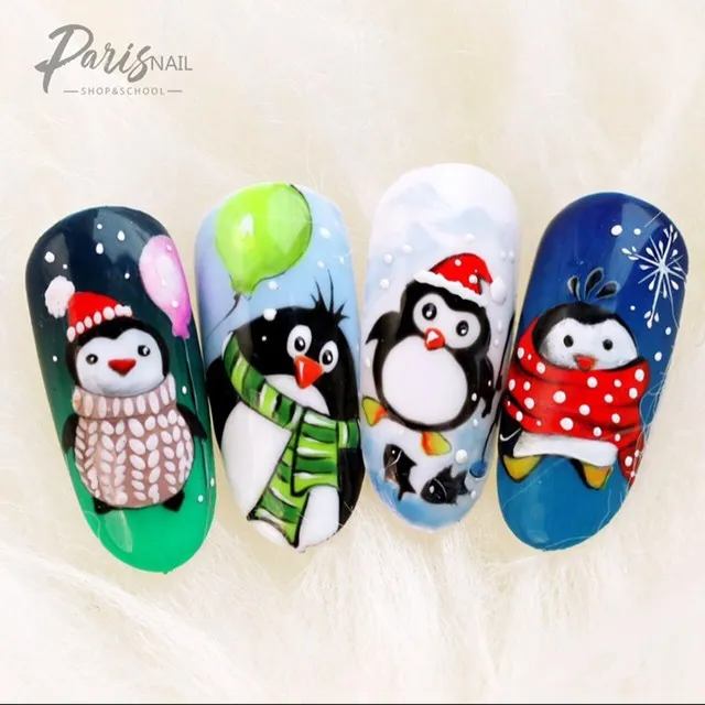 [parisnail] Новогодние пингвины (Юлия Кузнецова)