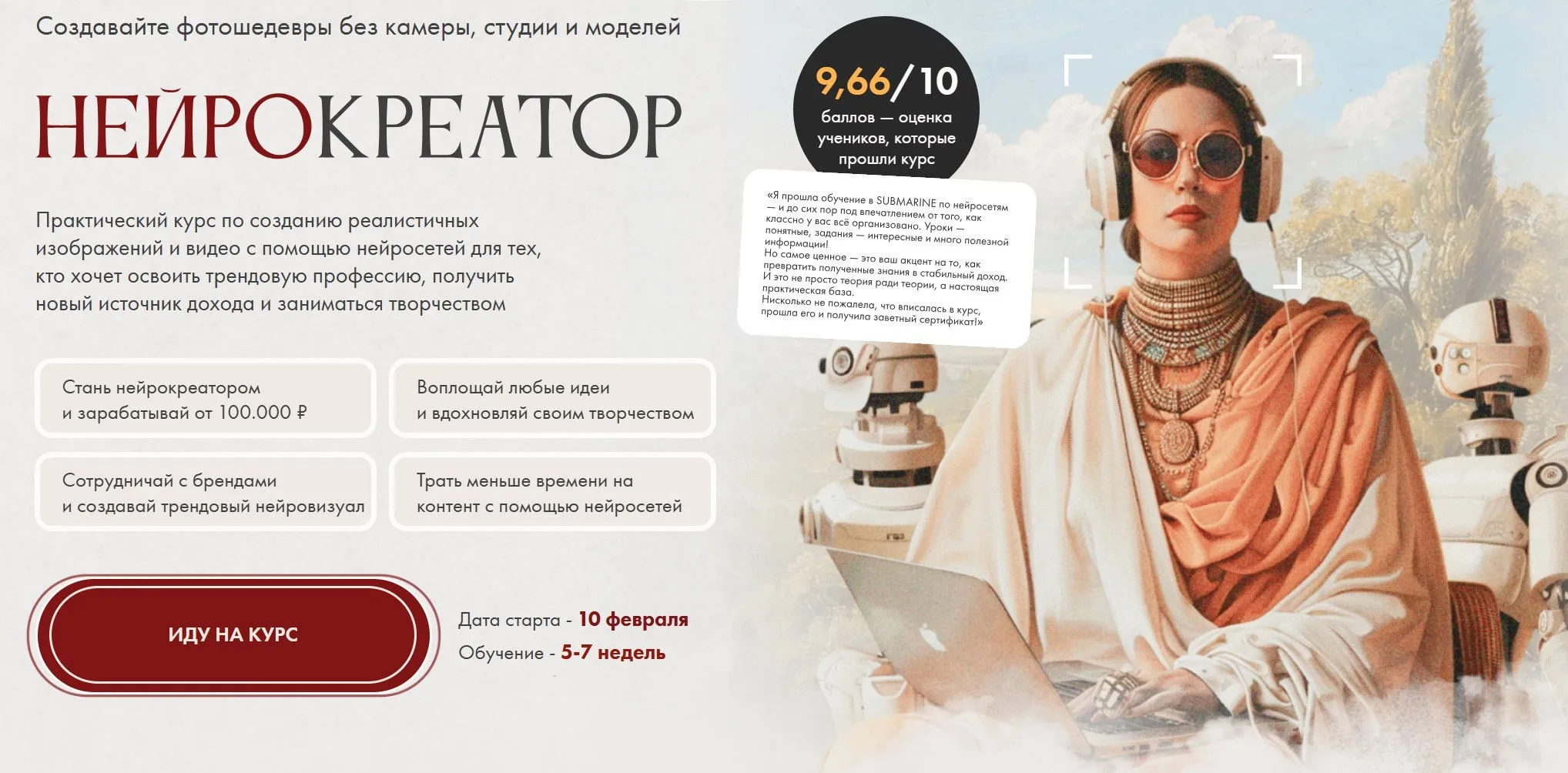[submarine-edu] Нейрокреатор. Тариф Нейрокреатор (Евгения Зеленова, Натали Анарбаева)