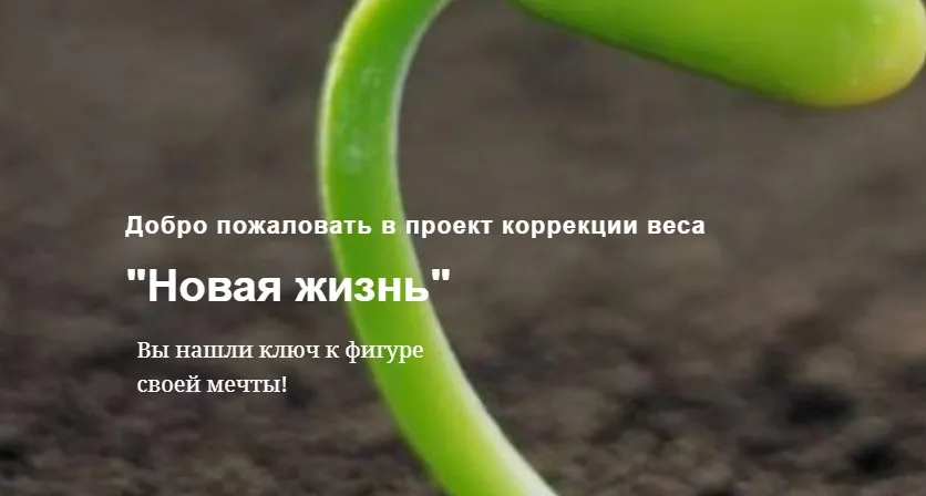Новая жизнь. Проект коррекция веса. Тариф Я сама (Ева Шишова)