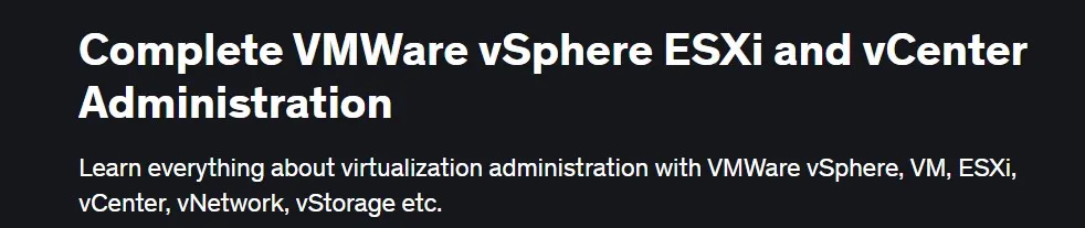 [Udemy] Полное администрирование VMWare vSphere ESXi и vCenter (Imran Afzal)