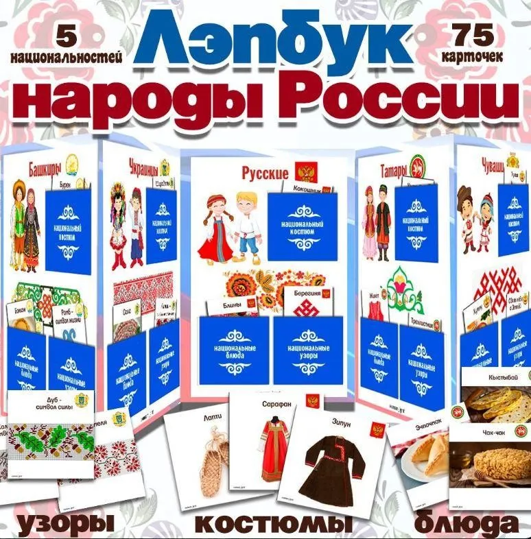 [umeem_igrat] Лэпбук. Народы России (Алсу Хаметова)
