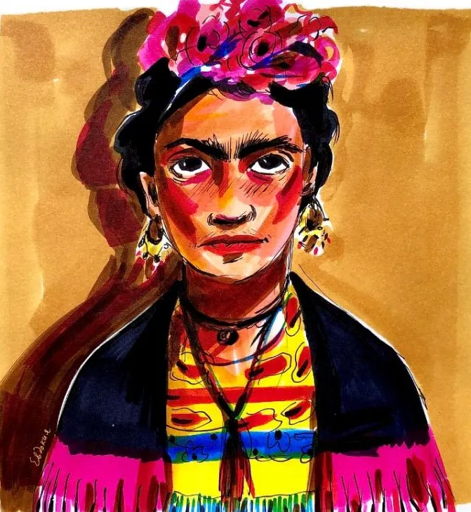 [kalacheva school] Портреты великих женщин. Рисуем маркерами. Тариф Стандарт (Евдокия Гасумян)