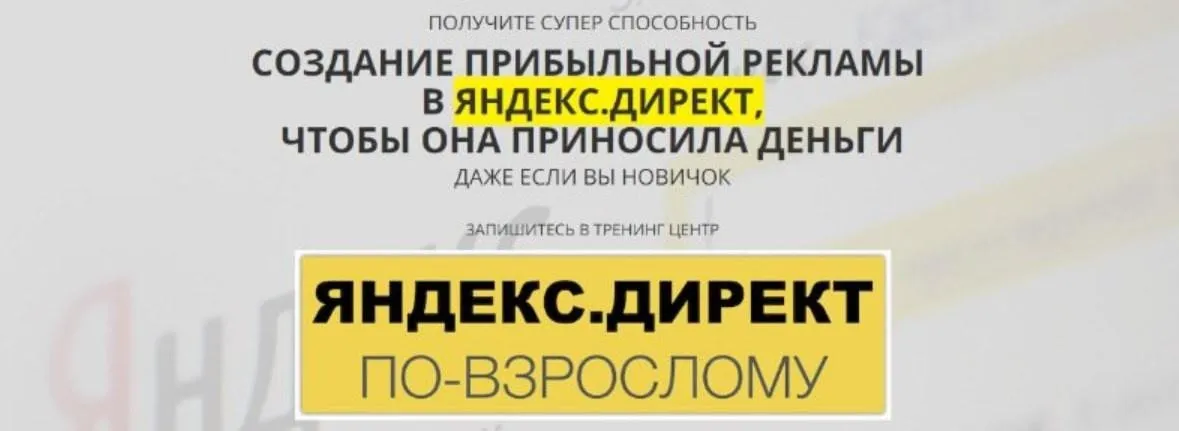 Яндекс.Директ по-взрослому (Александр Аристаров)