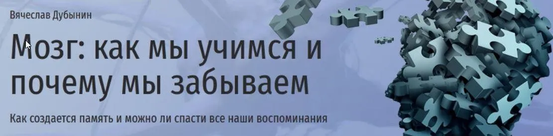 [Прямая речь] Мозг: как мы учимся и почему мы забываем (Вячеслав Дубынин)