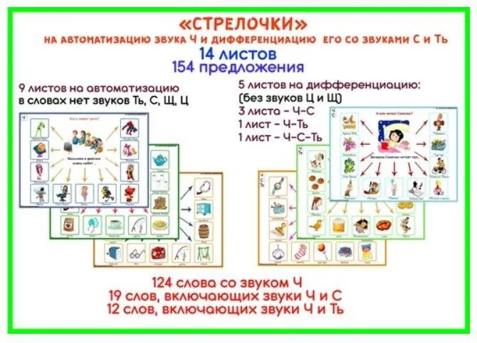 [razvdeteimsk] Логопедические игры и пособия. «Стрелочки» на звук Ч (Наталья Грицуник)