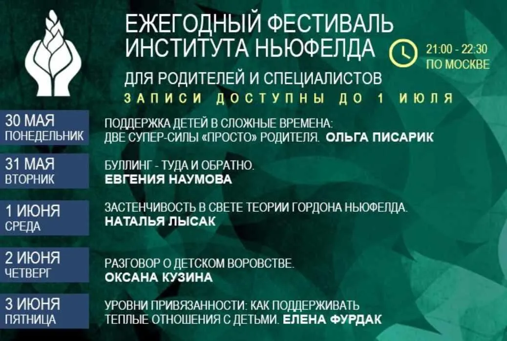 Онлайн-фестиваль Института Ньюфелда 2022 (Оксана Кузина, Елена Фурдак)