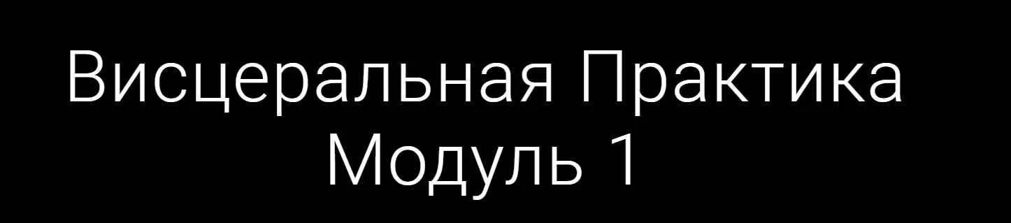[Emnika] Висцеральная практика. Модуль 1 (Егор Москалёв)