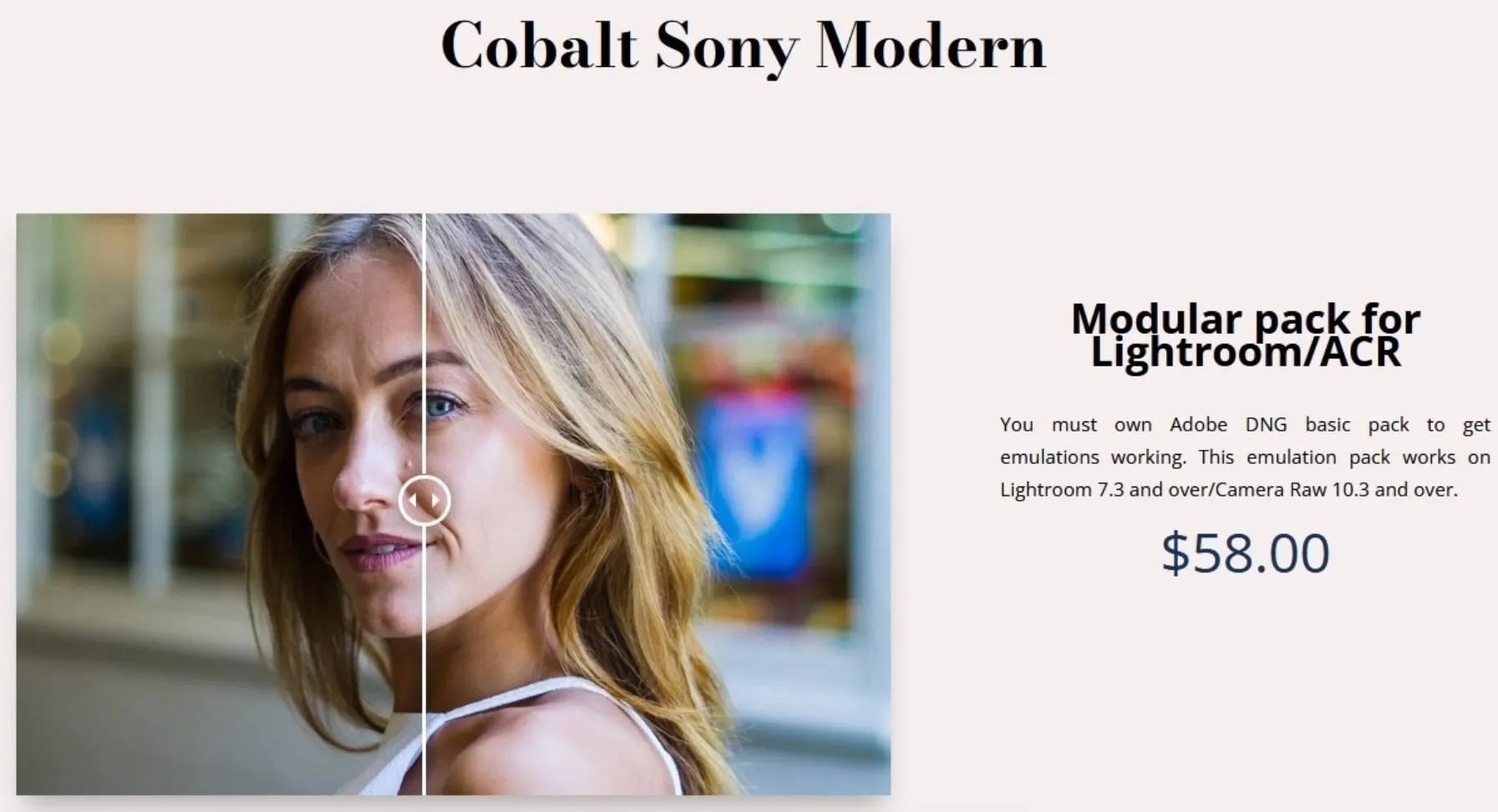 Пресеты Эмуляция Сони - Sony Modern Emulation Pack, 2023 (Cobalt Image)