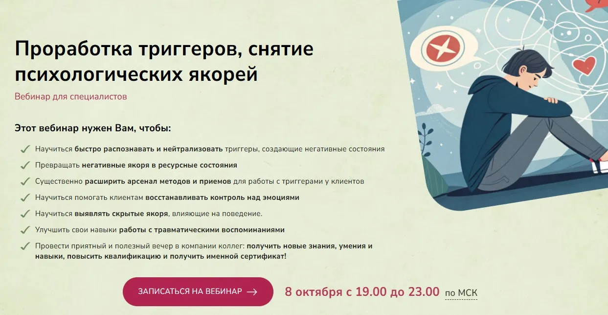 Проработка триггеров, снятие психологических якорей (Мария Минакова)