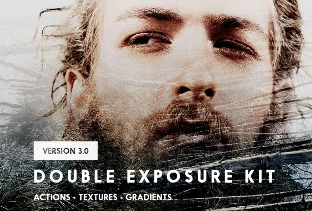 [CreativeMarket] Экшены для Photoshop Double Exposure Kit