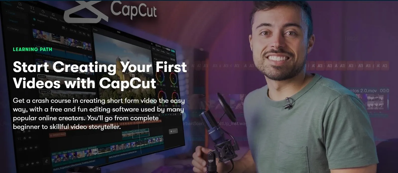 Capcut для настольных компьютеров: Лучший курс редактирования видео для создателей Reels и TikTok. С переводом (Энрико Лузи)