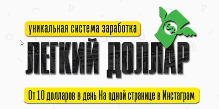 Легкий Доллар. От 10 долларов в день на одной странице Инстаграм (Александр Юсупов)