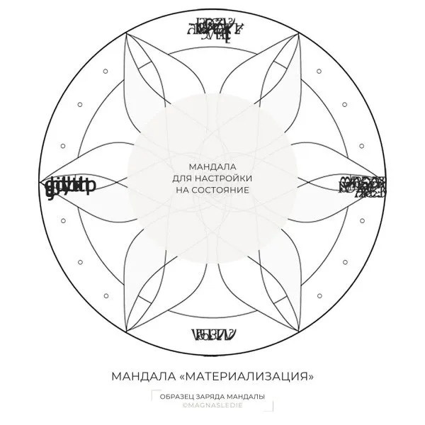 [Магнаследие] Мандала «Материализация» (Lea Adje)