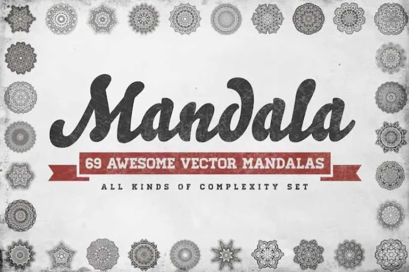 [Envato Market] 69 Вектор мандала — набор всех видов сложности