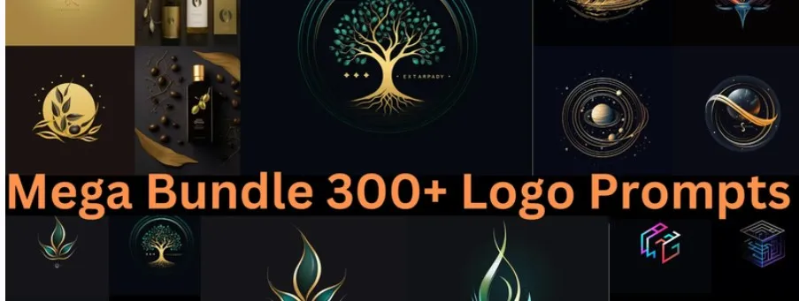 [ZenArtCollection] Mega Bundle 300+ Midjourney промты для создания логотипов