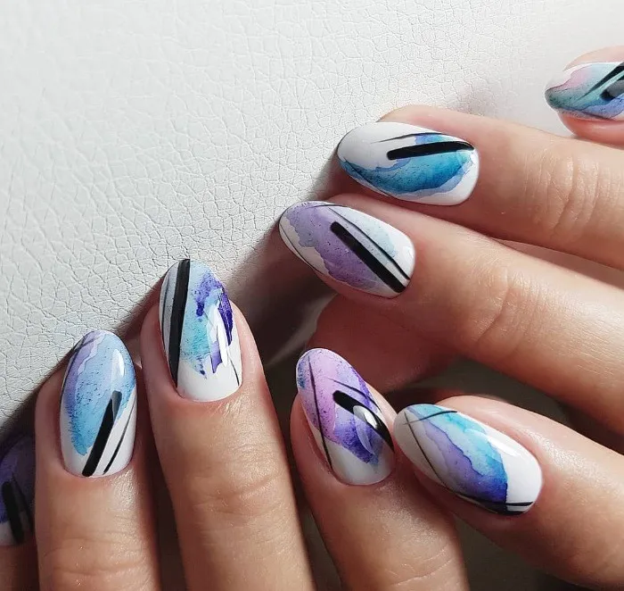 [ParisNail] Акварель гелевыми красками (Екатерина Карпинчик)