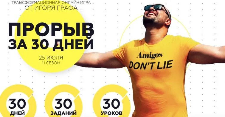 Прорыв за 30 дней. Трансформация от Игоря Графа. Сезон 11. Без поддержки  (Игорь Граф)