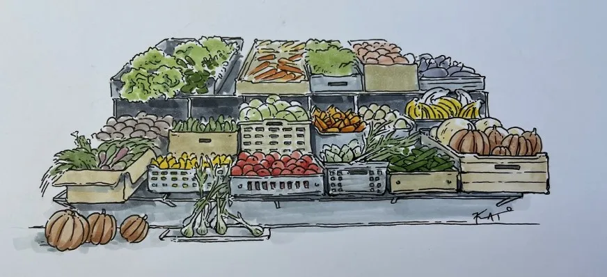 Зарисовки на овощном базарчике (Като Иванникова)