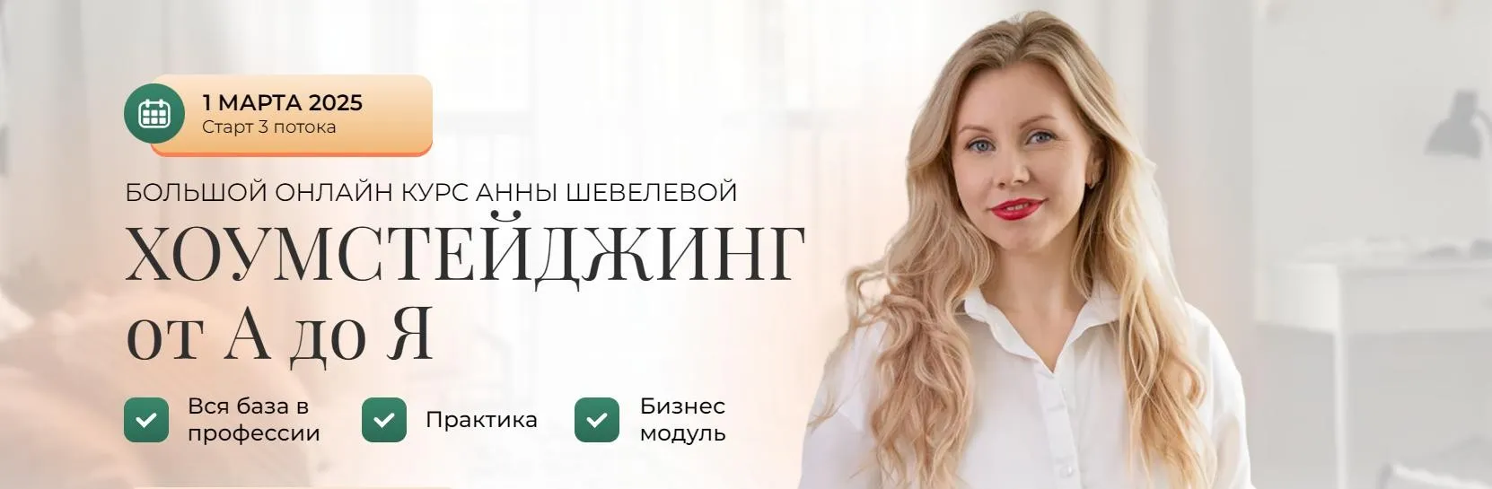 Хоумстейджинг от А до Я. Тариф Премиум (Анна Шевелева)