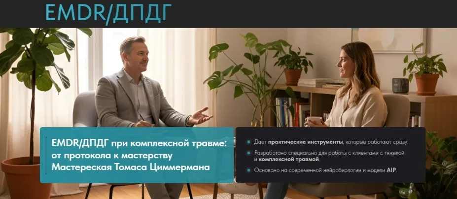 [EMDR Казахстан] EMDR/ДПДГ при сложной травме: от протокола к мастерству (Томас Циммерман)