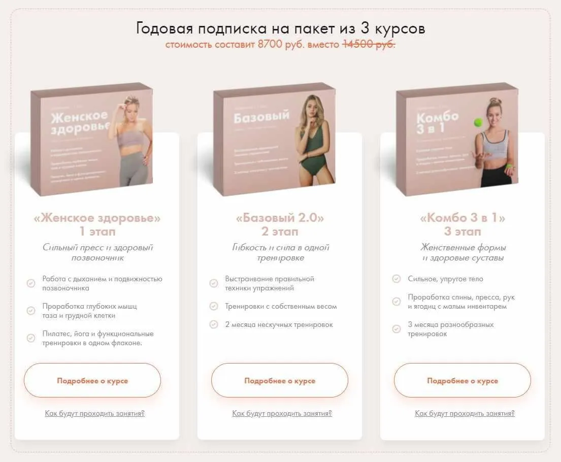 Женское здоровье. Базовый 2.0. Комбо 3 в 1 (2021) (Анастасия Лунегова)