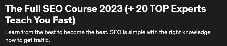 [Udemy] Полный курс SEO 2023 (Anatolii Ulitovskyi)
