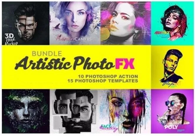 [ATN-PSD] Эффекты и экшены для Photoshop 25-в-1 (graphicriver.net)