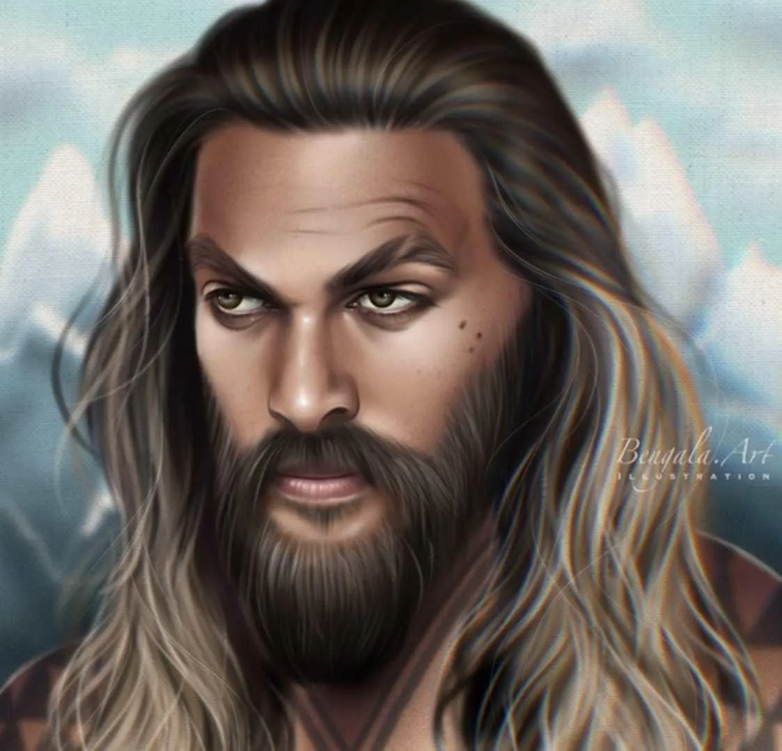 Урок Портрет Джейсона Момоа (bengala.art)