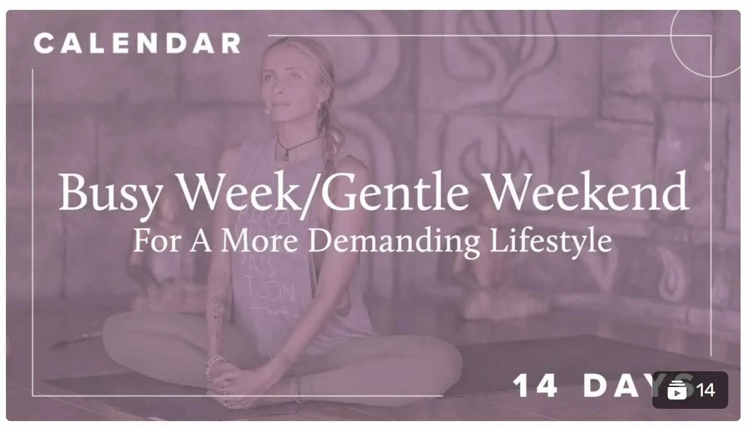 Boho Beautiful Official. Calendars. Busy Week/Gentle Weekend | 14 Day Calendar (bohobeautiful)