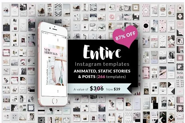 [CreativeMarket] Bundle- Instagram Templates-266 in 1