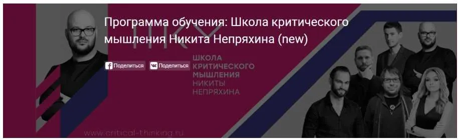 Программа обучения: Школа критического мышления (Никита Непряхин)