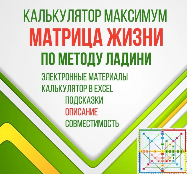 [LBcards] Калькулятор максимум Матрица жизни по методу Ладини