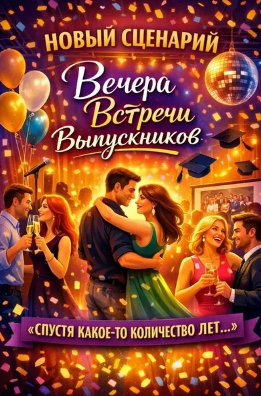 Новый сценарий Вечера встречи выпускников 2026. Без экрана. Спустя какое-то количество лет (Жанна Веселова)