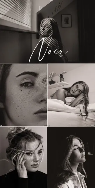 Шикарные ч/б пресеты. Noir B&W Preset Pack (Kai Boettcher)