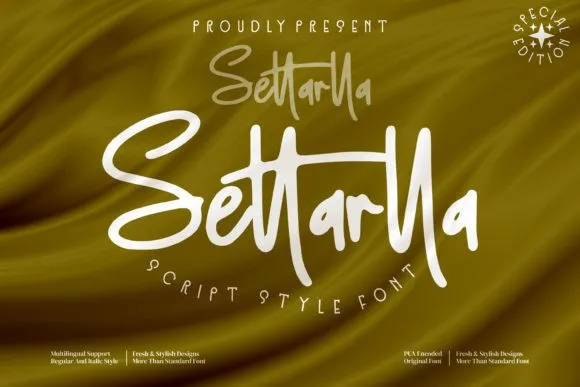 [Creativefabrica] Settarlla Font. Шрифт
