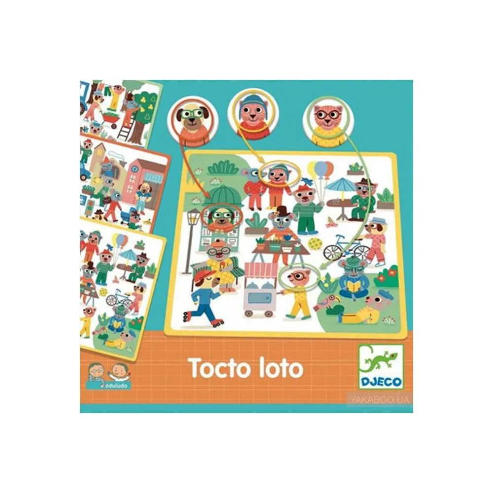 Настольная игра лото Tocto loto «Найди и объясни» 3+ (Djeco)