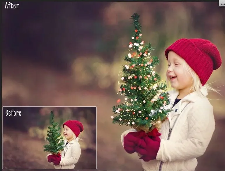 [creativemarket] Рождественские огни на дерево / Christmas Trees Lights